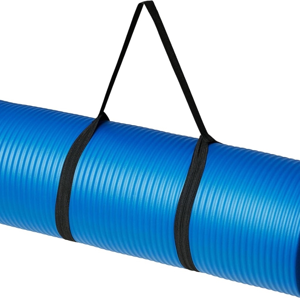 Extra Thick 1/2 Inch Yoga Mat with Carrying Strap - Comfortable Fitness Support